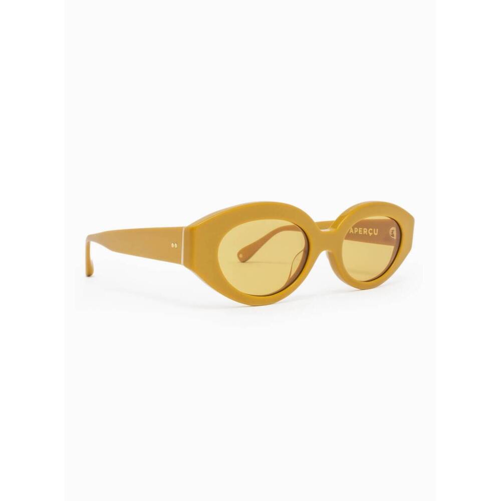 NEW APERÇU EYEWEAR women's alyssa 02 sunglasses in mustard